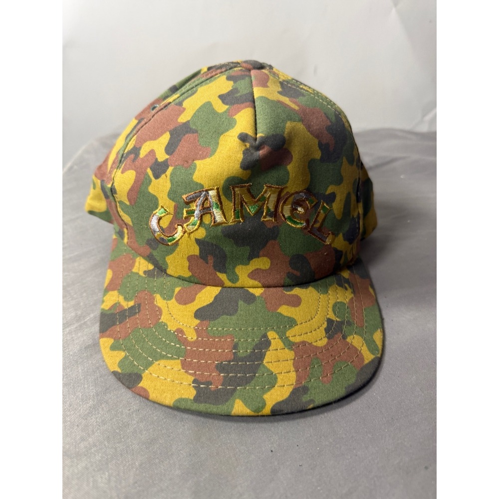 Vintage Camel Cigarettes Hat Camo Snapback Frog Skin 90s